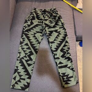 Without Walls printed fleece pants in size Small